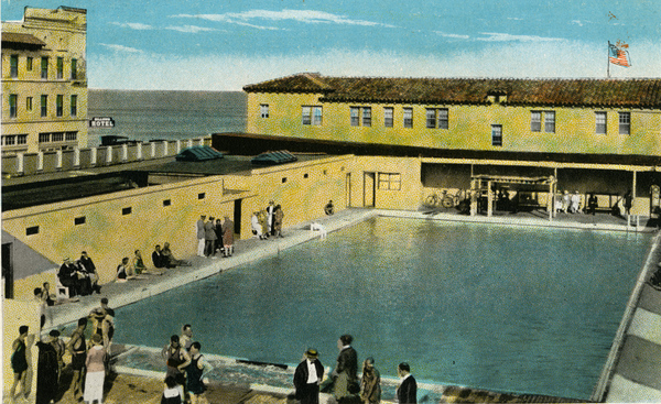 Swimming pool at Gus' Baths in Palm Beach.