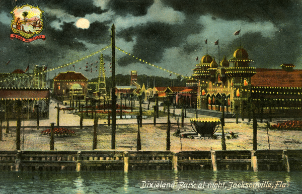 Dixieland Park at night, Jacksonville, Fla.
