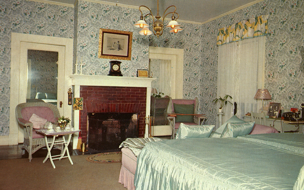 Interior view showing Edison's bedroom at the Edison Winter Home and Museum in Fort Myers.