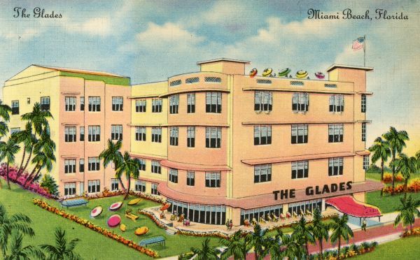 The Glades Hotel at Miami Beach.