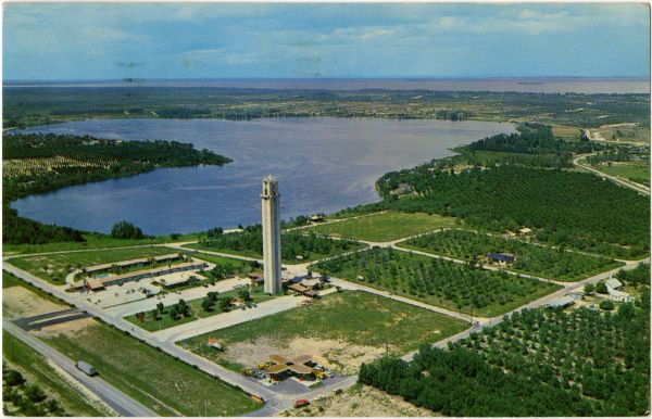 Aerial view overlooking Placid Tower at Lake Placid.