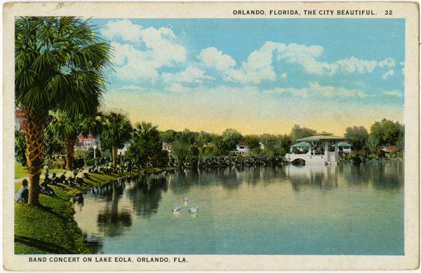 Band concert on Lake Eola, Orlando, Fla.