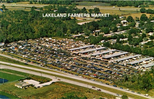 Florida Memory • Aerial View Overlooking The Lakeland Farmers Market 