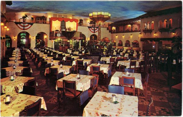 Interior view of the Tramor Cafeteria in St. Petersburg.