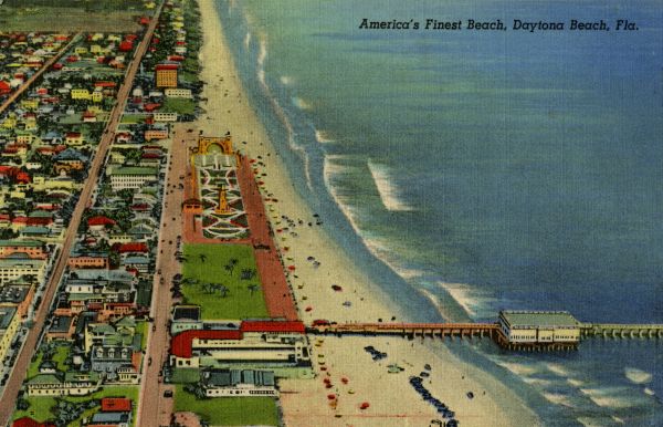 America's finest beach, Daytona Beach, Fla.