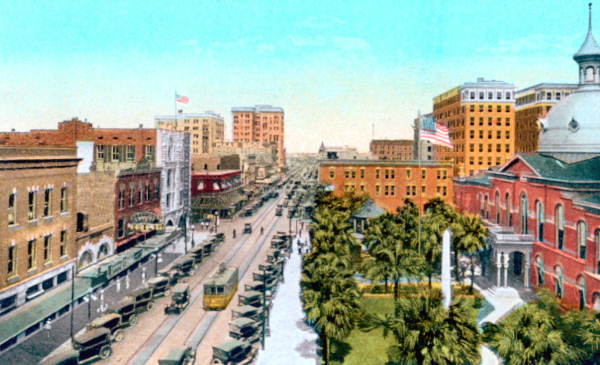 Franklin Street north from court house square, Tampa.