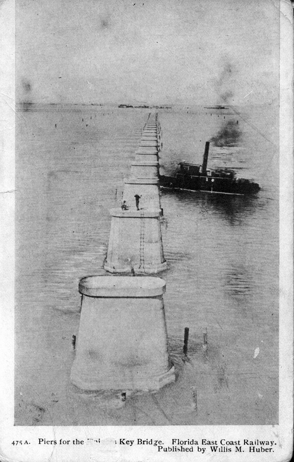 Piers for the Knights Key Bridge - Florida