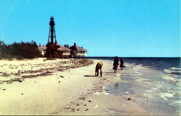 Lighthouse on tropical Sanibel Island, Florida