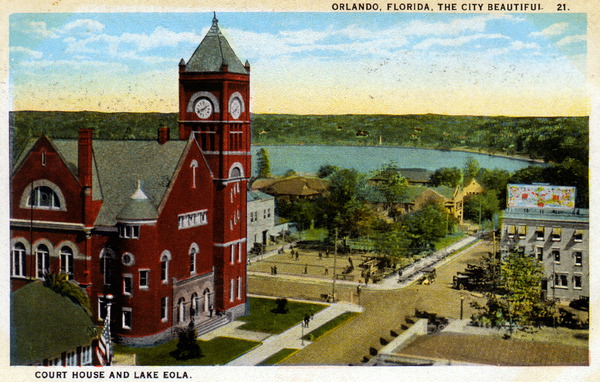 Court house and Lake Eola - Orlando, Florida