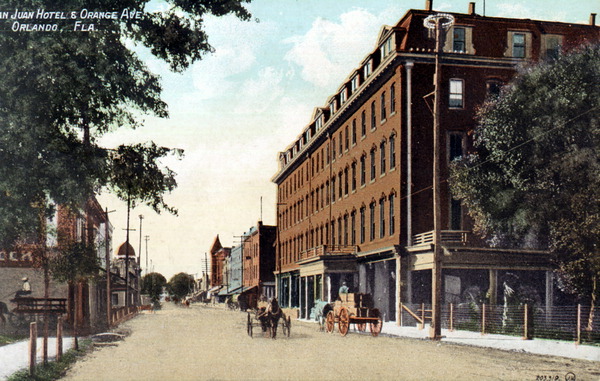 San Juan Hotel and Orange Avenue - Orlando, Florida.