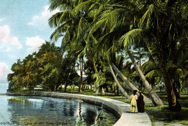 Lake Worth from garden of eden - Palm Beach, Florida.