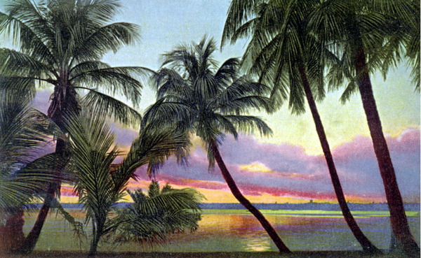 Sunset on Lake Worth.