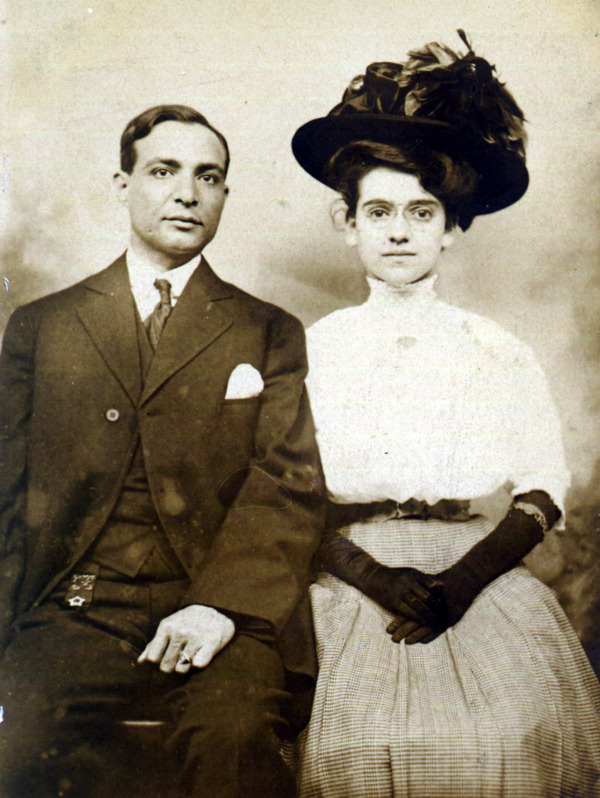 Couple posing for portrait