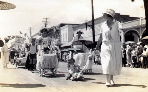 Infants on parade.