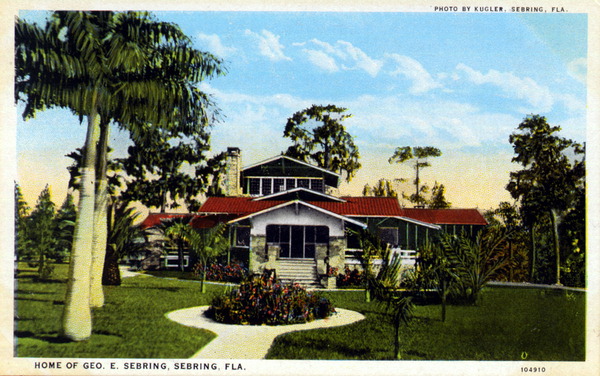 Home of Geo. E. Sebring - Sebring, Florida.