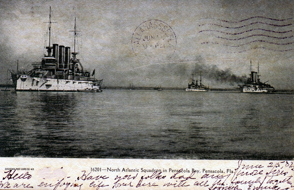 North Atlantic Squadron in Pensacola Bay - Pensacola, Florida.
