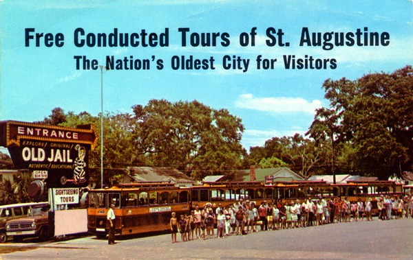 Free conducted tours of St. Augustine, the nation's oldest city for visitors- Florida