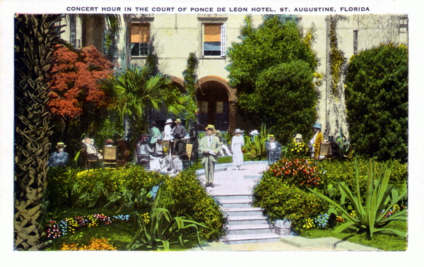 Concert hour in the court of Ponce de Leon Hotel - Saint Augustine, Florida