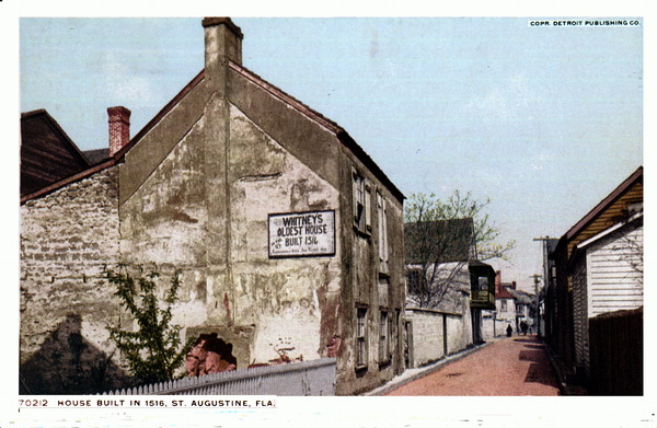 House built in 1516, Saint Augustine, Florida