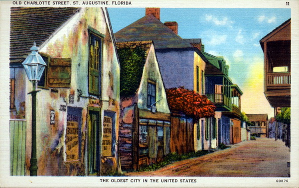 Old Charlotte Street, Saint Augustine, Florida.