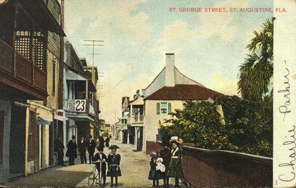 Saint George Street, Saint Augustine, Florida.
