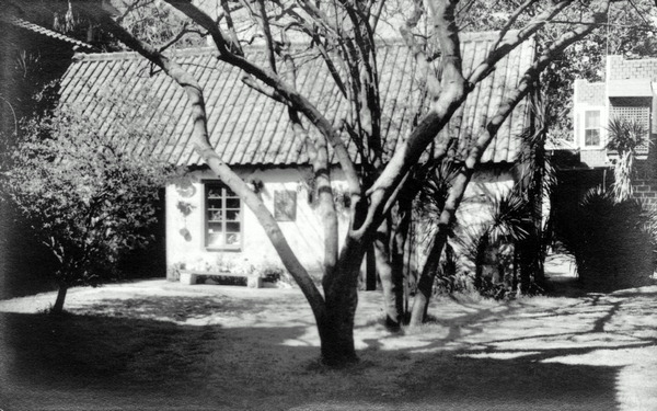 House and front yard.