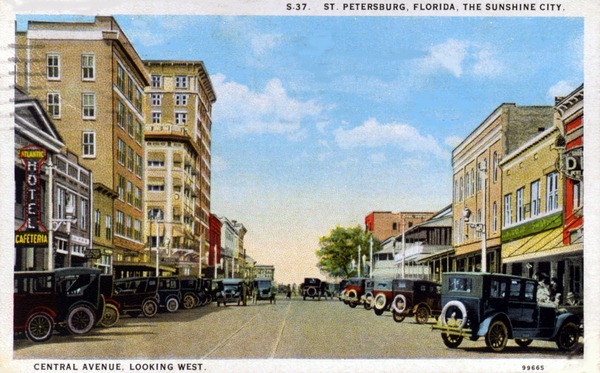 Central Avenue, looking west - Saint Petersburg, Florida.
