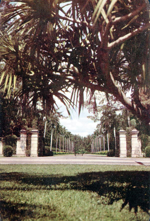 Entrance to Hialeah Race Course's new club house - Hialeah, Florida