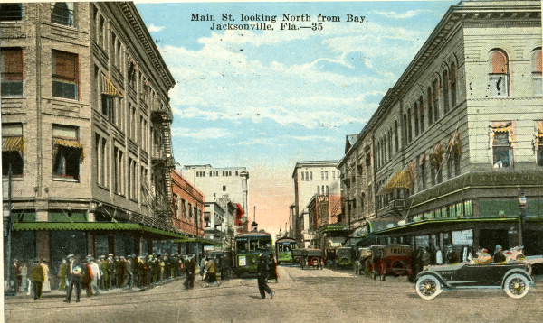 Main Street looking North from Bay - Jacksonville, Florida .