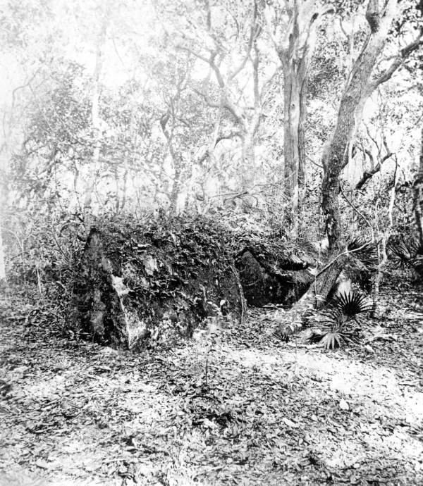 Spanish tombs made of Coquina rock.