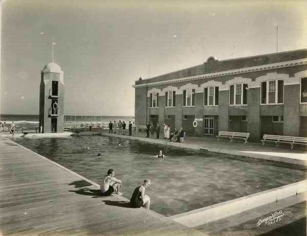 Salt water pool by casino at Indialantic By-The-Sea near Melbourne, Florida.