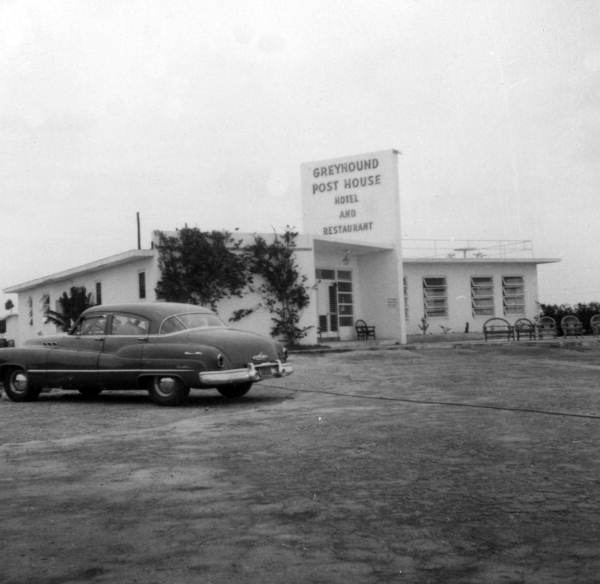 Greyhound Post House hotel and restaurant in Greyhound Key, Florida.