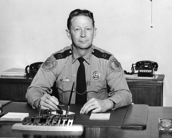 Portrait of Florida Highway Patrol officer C. W. Keith - Tallahassee, Florida.