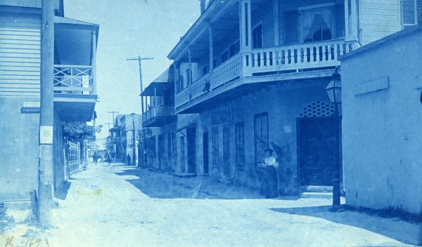 Street scene in St. Augustine, April 1893