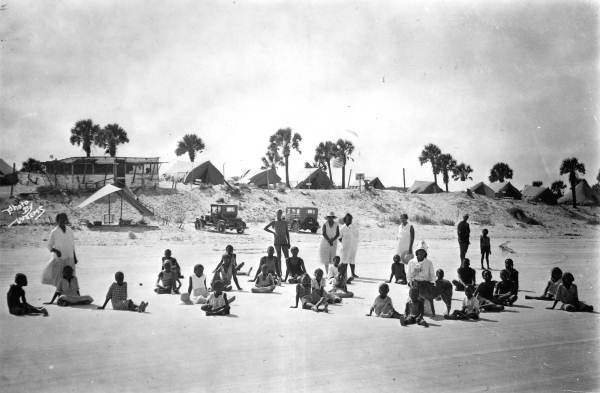 Beach excursion sponsored by the Clara White Mission - Jacksonville, Florida.