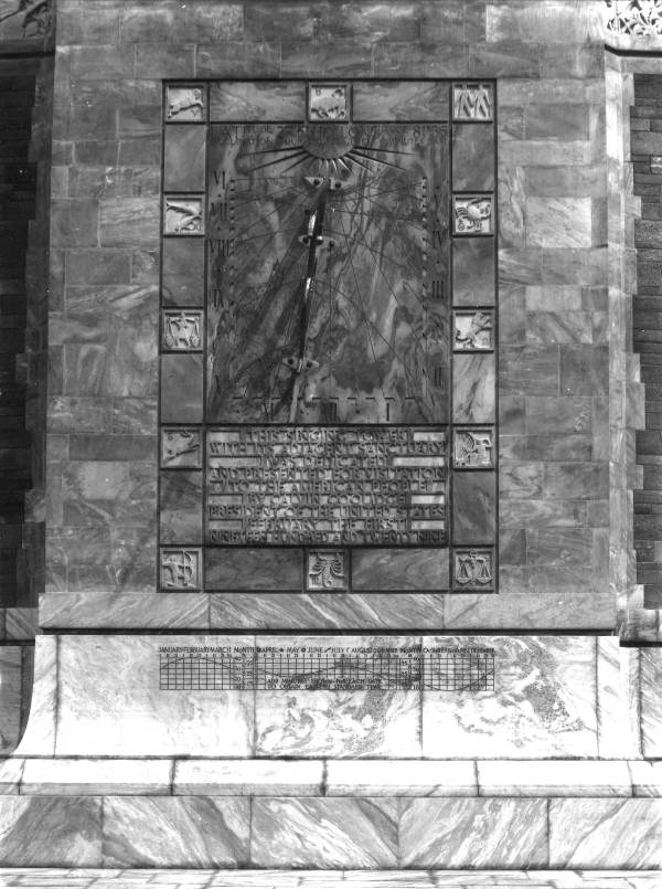 Sundial at the Singing Tower - Lake Wales, Florida.