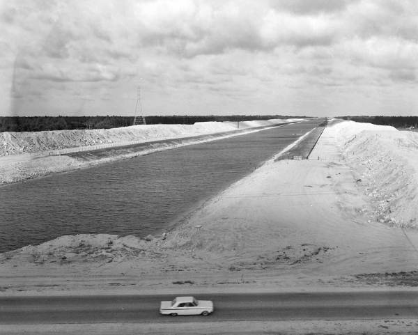 Cross Florida Barge Canal along US Highway 19 - Inglis, Florida