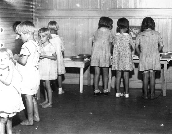 Girls playing at a FERA nursery school - Chipley, Florida