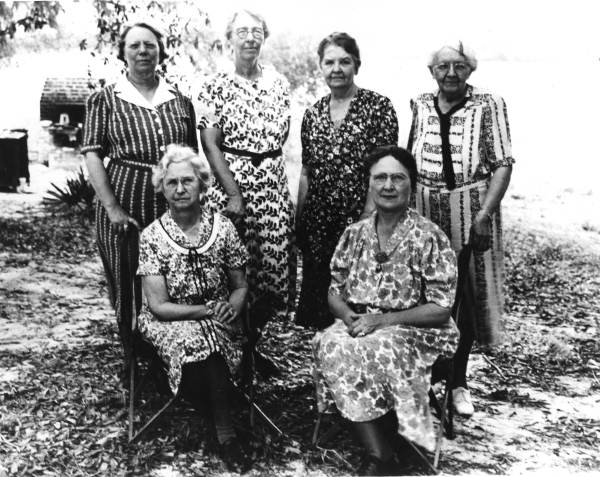 Charter members of a women's sewing club - Clermont, Florida