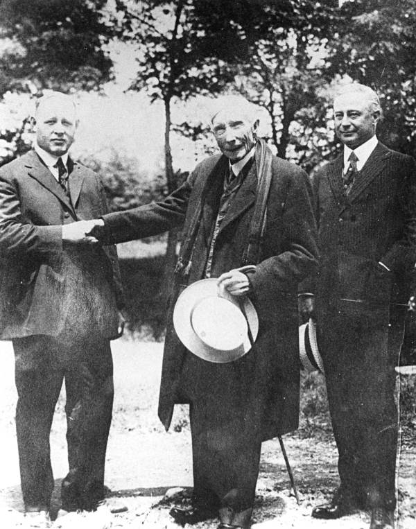 Rockefeller, center, and Barron Collier, right, in Collier County
