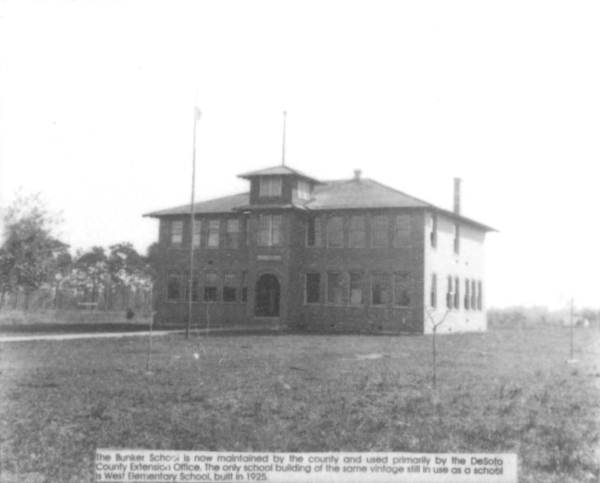 Bunker School - De Soto County, Florida.