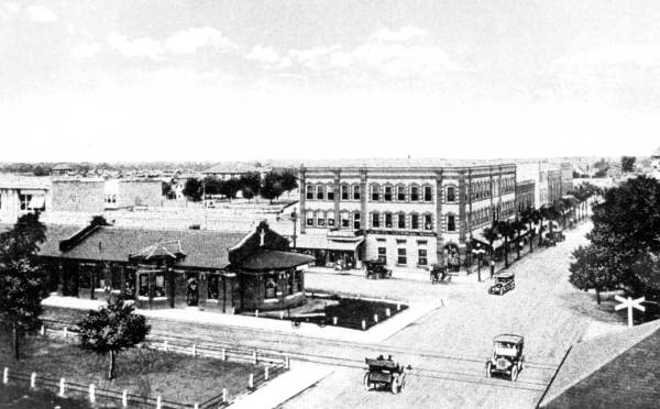 Aerial view of De Soto Avenue - Arcadia, Florida