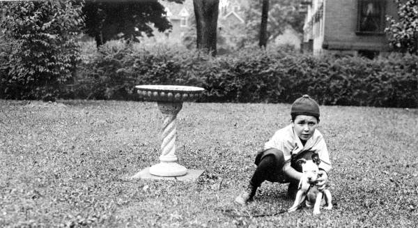 Boy with dog