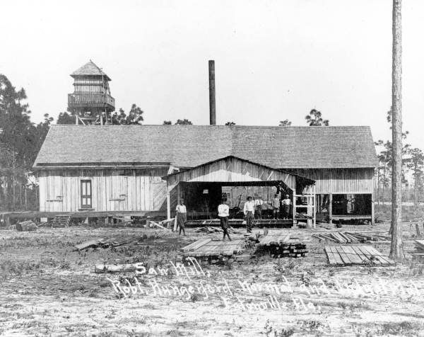 Sawmill of the Robert Hungerford Normal and Industrial School.