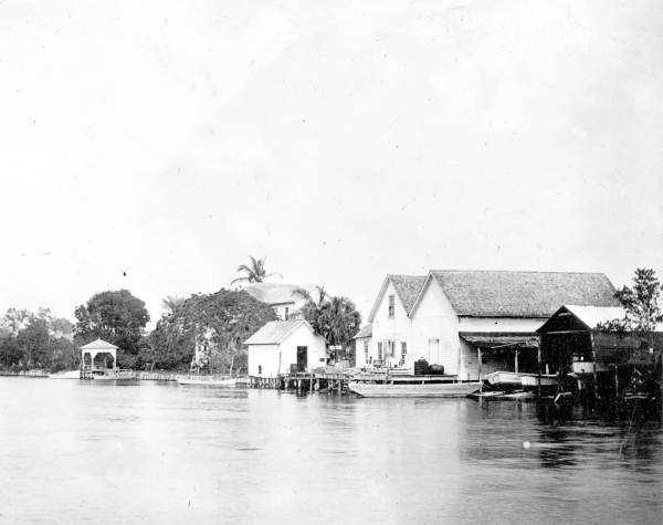 View of George W. Storter's home and trading post.