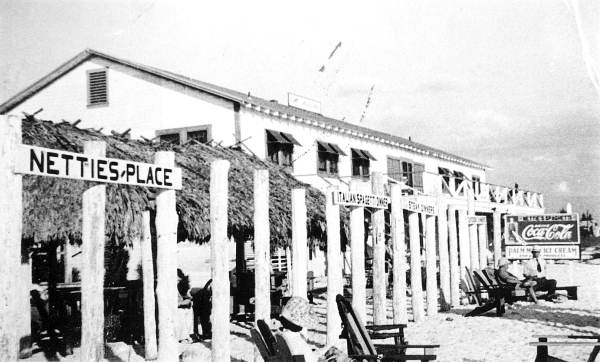 Nettie's Place and the Gulf Shore Inn..