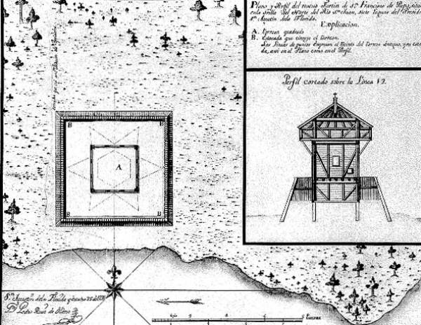 Plan of Fort San Francisco de Pupa.