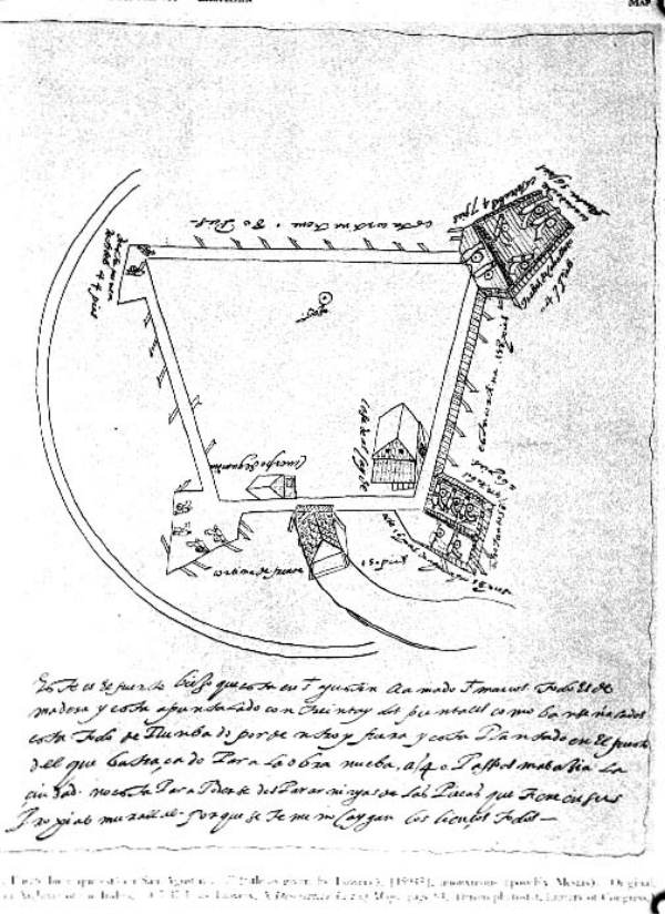 Plan of Castillo de San Marcos.