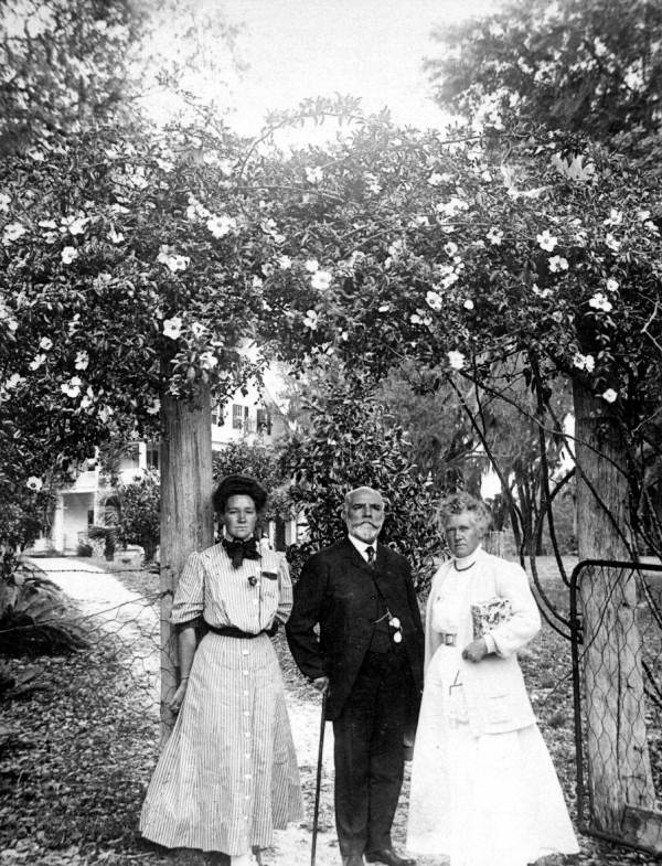 Visitors to Fleming House.