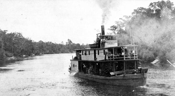 River packet "Mary" on the Choctawhatchee river